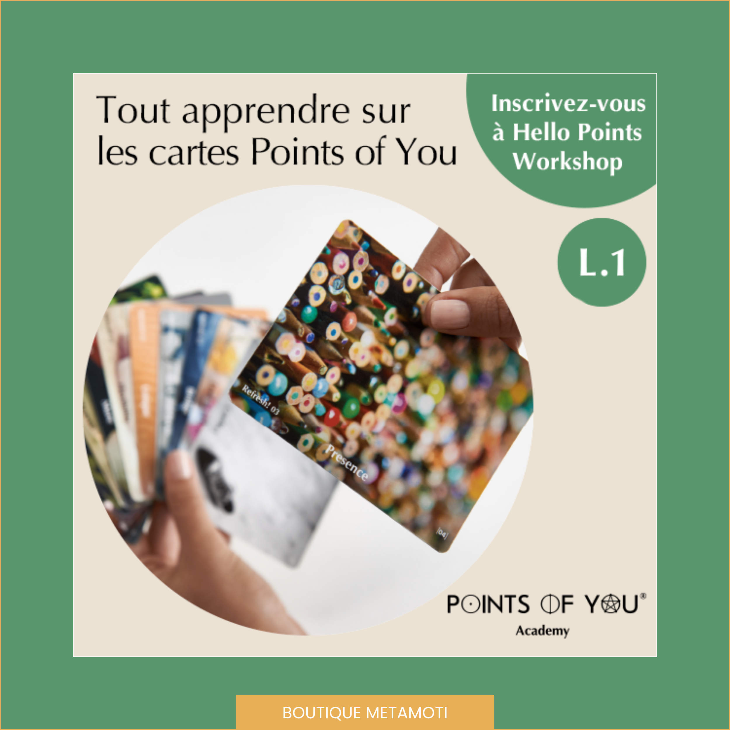 Boutique Points of You® : Jeux, Formations, Ateliers et Cartes